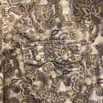 Roper Womens Large Pearl Snap Button Up Western Style Shirt Beige Paisley‎ Rodeo Tan Photo 3