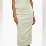 We Wore What  Open Back Ruched High Neck Bodycon Midi Dress Photo 0