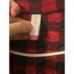 No Boundaries  red plaid open or tie front cardigan shrug size XL Photo 3