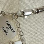 Free People Bohemian Crochet Brandy Pendant Statement Necklace Brown Neutral NWT Photo 9