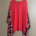 Jessica London Top Sz 30/32 (3X) Scarf Sleeve Tunic Oversized Feminine Floral Photo 3
