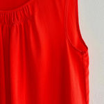 Talbots  100% Silk Orange Tank Top, Flowy Top, Business Casual, Size 2 Photo 6