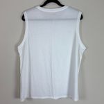 Quince  Cotton Modal Muscle Tank High Neck‎ White Size XL Photo 8