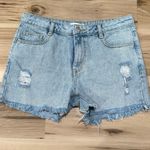 Avec Les Filles  Blue Cutoff Denim Shorts Women’s 27 Photo 1