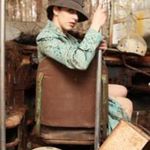 Vtg 20s gray cloche hat flapper 60s repro Photo 11