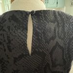 Kristin Davis Black Python Snake Print Dress Size 8 EUC Classy Career Photo 3