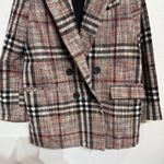 Free People  Checked Plaid Woven Jacket Sz S Photo 4