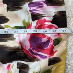 Y2K Strapless Silk Floral Dress Size Small Pink Photo 9