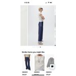 Mango Pepa Side Tie Rib Top White Crewneck Short Sleeve Asymmetrical Hem Size S Photo 2