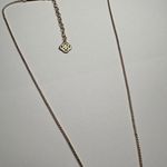 Kendra Scott Leanor Druzy Pendant Rose Gold Tone Necklace Adjustable Length Photo 5