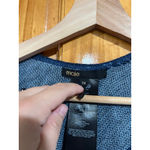 Maje Women’s  Old Money Blue Emilia Patterned Knit Wool Blend Poncho One Size Photo 2