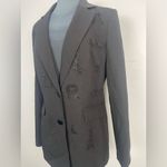 Karl Lagerfeld PARIS Hotfix Embellished Blazer black size 6 Photo 3