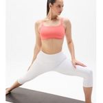 Athleta M Reform Adjustable Sports Bra Medium Cup A-C Mimosa Pink Photo 0