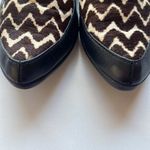 Adrianna Papell Lennox Calf Hair Chevron Pointed Toe Loafers Leather 7.5 37.5 Photo 3