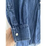 J. Crew Women's 0 Blue Denim Chambray Collared Shirt Midi Dress Coastal Western Size 4 Photo 3