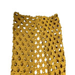 Vintage Handmade Crochet Vest Cardigan Mustard Yellow Size M/L Size L Photo 2