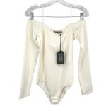All Saints Audrey Cold Shoulder Bodysuit Size 6 New Photo 4
