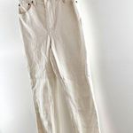 Abercrombie & Fitch Abercrombie The 90's Straight Curve Love Ultra High Rise Jeans Cream 6 Petite Photo 10