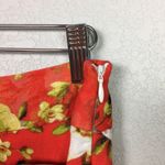 Premise  Bright Orange Floral Midi Skirt Size 4 Photo 2