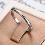 SIZE 7 Minimalist Solid Stainless Steel Ring Band Silver Photo 1