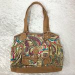 Y2k paisley shoulder handbag purse cotton & linen blend Photo 0