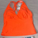 Beachsissi Orange Bikini Top and Floral‎ Bottom Set New M Photo 1