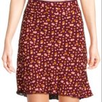 Free People IRL Floral Skirt in Plum Combo Size 12 Photo 2