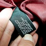 a.n.a . Wine Red Faux Leather Moto Biker Jacket Size Medium Photo 6