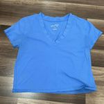 Universal Threads Blue Loose Fitting Crop Top Photo 0