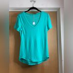 Lululemon  Women's What the Sport Tee- Heathered Bali Breeze.       Size-Medium Photo 1