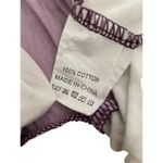 Amaryllis Striped T Shirt Relaxed Fit Casual Lounge Everyday School Purple Size L Photo 6