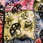 Kathmandu Imports Full Zip Multicolor Tie Dyed Hoodie Mushrooms Womens L Hippie Red Size L Photo 4