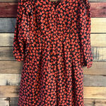 Disney Alice Through The Looking Glass Heart Print Cold Shoulder Dress Size XS Photo 0