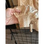 Jealous Tomato  Womens Top Medium Cream Animal Print Peplum Photo 2