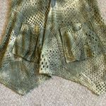 Lily by Firmiana Green Ombré Crochet Vest Tunic Size M Photo 3