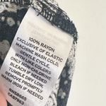 BP NWT by Nordstrom Smocked Bodice Romper Geometric Black White Bandana Photo 4