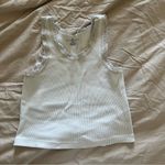 Brandy Melville  White Ribbed Tank Photo 0