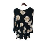 Karen Kane Black Floral Bell Sleeve V Neck Flared Dress Womens XL Photo 11