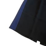 Diane Von Furstenberg  Black Blue Color Block Pencil Skirt Slit Size 6 Women's Photo 3