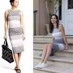 Athleta  Comeback Striped Ombre Space Dye Ruched Knit Midi Dress Size XS Photo 11