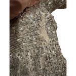 Draper James  RSVP Vneck Sequin Dress in Champagne Sz 4 NEW Photo 5