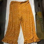 ASOS  Orange Flared Ruffle Hem Polka Dot Pants  20 Twee Coconut Girl Dopamine Photo 7