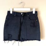 PacSun  | Black Distressed Denim Mini Skirt Sz 25 Photo 0