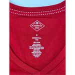 st. john's bay 2/$12  Essential Red V-neck T-shirt sz Small Causal Minimalist‎ Photo 3