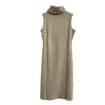 Andrew Marc  Mocha Ribbed Sleeveless Funnel Neck Midi Dress M NEW Photo 3