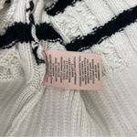 Philosophy  Republic Clothing White and Black Crew Neck Sweater Cable Knit size L Photo 5