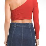 Susana Monaco NWT  one shoulder long sleeve crop top Photo 1