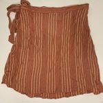 American Eagle High-Waisted Striped Tie Wrap Mini Skirt Size Medium Photo 9