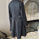 Vintage MissDannimac Black Polka Dot coat with belt size 12 Photo 7