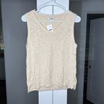 J.Crew NWT V-neck Beach Sweater-tank Beige Cream Photo 1